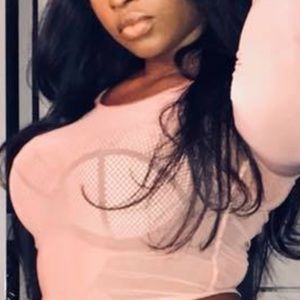 Sheer long sleeve crop top